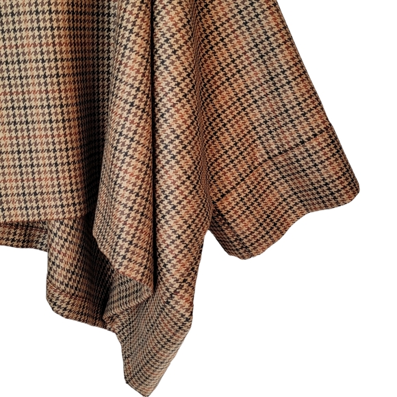 Tethera Greys Hand Made in Scotland Cover Pull Over Cape Sleeves Faux Buttons OS - Picture 6 of 16